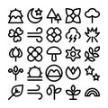 Nature Colored Vector Icons 7