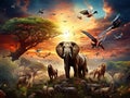 Ai Generated illustration Wildlife Concept of Nature Concept Royalty Free Stock Photo