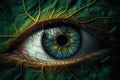 nature connect macro surreal eyeball pupil close leaf green eye Huge