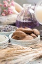 Nature cosmetics, handmade preparation with essential oils and a Royalty Free Stock Photo