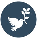 Dove Isolated Vector Icon which can easily modify or edit