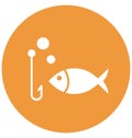 Fish Isolated Vector icon which can easily modify or edit