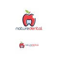 Nature dental logo design template