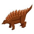 Nature dinosaur icon, isometric style Royalty Free Stock Photo