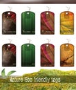 Nature Eco friendly tags Royalty Free Stock Photo