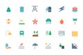 Nature and Ecology Colored Icons 5