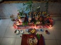 Nature Enjoyment - Indian festival plant wedding with god
