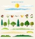 Nature flat icons