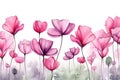 Nature floral art background spring background flower watercolor painting bloom summer