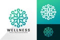 Nature Flower Wellness Logo Vector Design, Creative Logos Designs Concept for Template