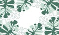 Nature flowers and leaves watercolor seamless pattern. Background flowers