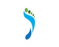 Nature foot logo design concept