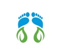 Nature Foot logo vector template, Creative of Foot logo design concepts
