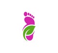 Nature Foot logo vector template, Creative of Foot logo design concepts