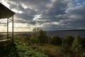 Nature galich lake golden autumn, urban landscape