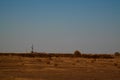 Nature gas production at Aralcum desert as a bed of former Aral sea, Karakalpakstan, uzbekistan