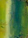 Nature green hand drawn abstract painting. Eco Artistic background. Paint on canvas. Modern Oil painting. Royalty Free Stock Photo