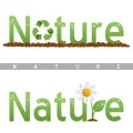 Nature Headline Logos Royalty Free Stock Photo