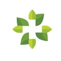 Nature health logo vector
