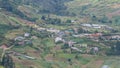 Nature highland green landscape view of Kundasang town, Sabah, Malaysia