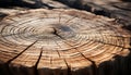 Nature history in concentric tree rings tells a beautiful story generated by AI