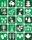 Nature icons Royalty Free Stock Photo