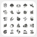 Nature icons set Royalty Free Stock Photo