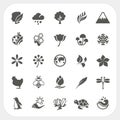 Nature icons set