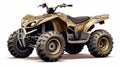 Nature-inspired Camouflage Atv Bike On White Background