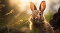 Nature-inspired Rabbit Staring Into The Sun - Contest Winning Uhd Photo