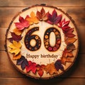 Nature-Inspired 60th Birthday Wooden Plaque