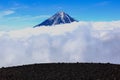 The nature of Kamchatka, the mountains and volcanoes Royalty Free Stock Photo