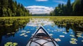 nature kayak lake Royalty Free Stock Photo