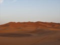 Morocco Erg Chebbi dunes at sunset Royalty Free Stock Photo