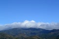 Nature landscape. Clouds hung over the mountains. Trinidad, Cuba Royalty Free Stock Photo