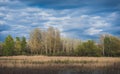 Nature landscape with cloudy sky Royalty Free Stock Photo