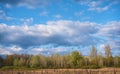 Nature landscape with cloudy sky Royalty Free Stock Photo