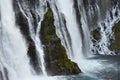 Nature Landscape Detail, Waterfall at McArthur Burney Falls Memorial State Park Royalty Free Stock Photo