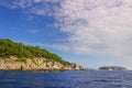 Nature landscape of Gargano National Park: coast of Tremiti Islands` archipelag,Italy Apulia.