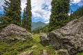 Nature landscape rocky mountains Central Asia Royalty Free Stock Photo