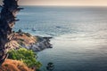 Nature Landscape Scenery of Tropical Seascape Thailand at Sunset, Panorama View of Sea Paradise Island in Southeast Asia, Thailand Royalty Free Stock Photo