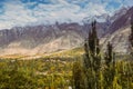 Nature landscape view in Hunza valley. Gilgit Baltistan, Pakistan.