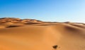 Nature and landscapes of desert, with beautiful curve in vast desert