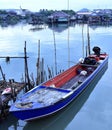 Ã Â¸Â·nature landscapes fishing boat Fishing port sea Royalty Free Stock Photo