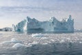 Nature and landscapes of Greenland or Antarctica. Travel on the ship among ices. Studying of a phenomenon of global warming Ices