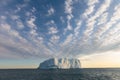 Nature and landscapes of Greenland or Antarctica. Travel on the ship among ices. Studying of a phenomenon of global warming Ices