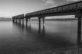 Nature landscapes of trestle bridge Dash point Pier with long exposure shot.