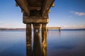 Nature landscapes of trestle bridge Dash point Pier with long exposure shot.