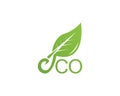 Bulp nature eco logo template Royalty Free Stock Photo