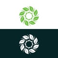 Nature leaf logo, environment logo , ecology logo template